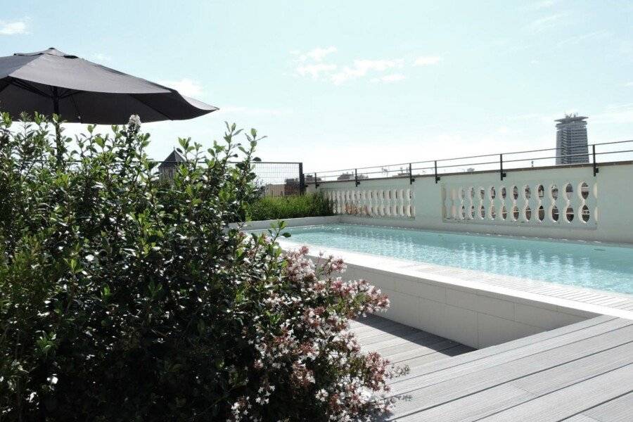 Hotel Raval House rooftop pool, outdoor pool, garden