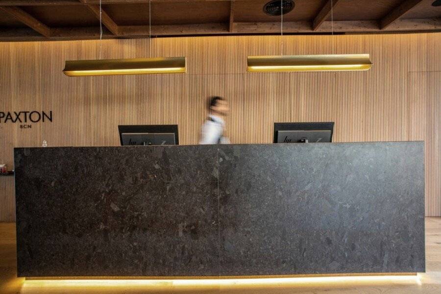 Hotel Paxton front desk, lobby