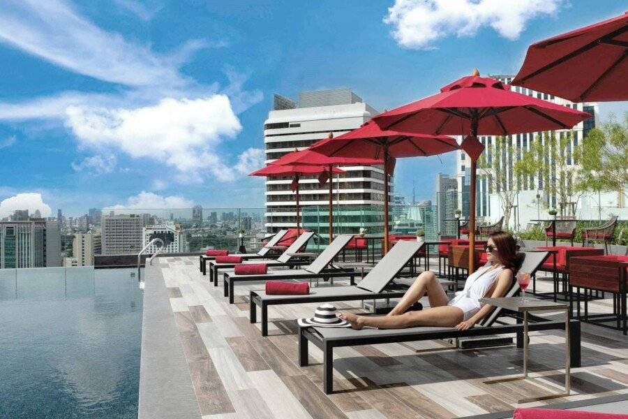 ibis Styles Sukhumvit 4 rooftop pool,ocean view