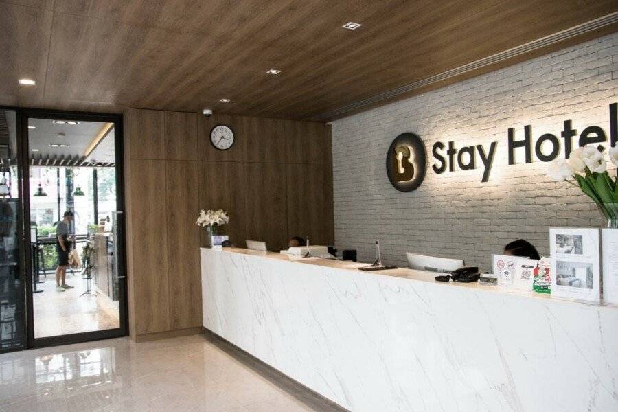 B Stay Hotel lobby, front desk, restaurant