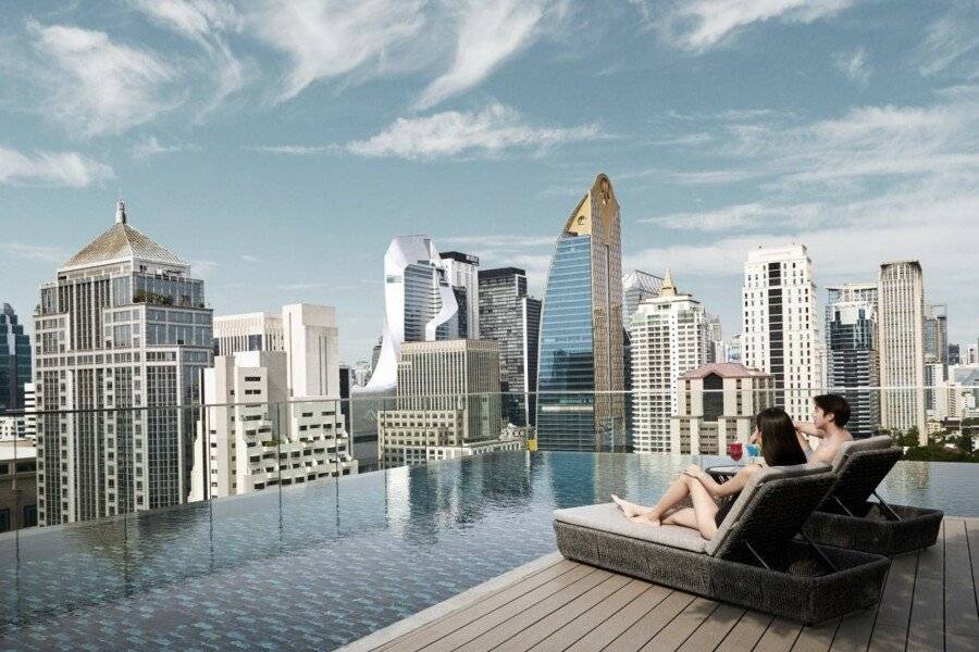 Sindhorn Midtown Hotel rooftop pool,ocean view