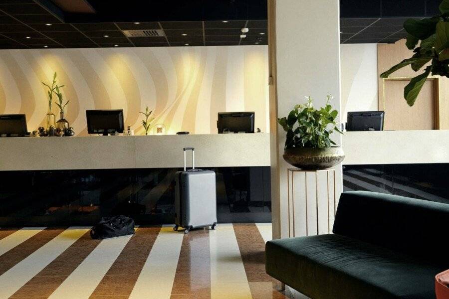 Scandic Europa front desk,lobby,