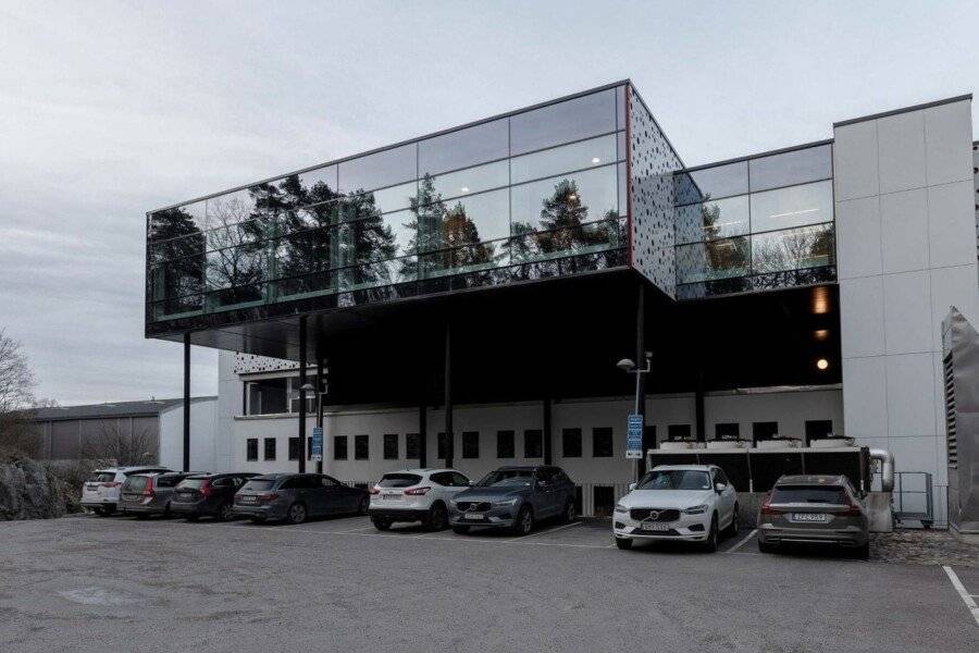 Scandic Alvik , hotel facade, parking