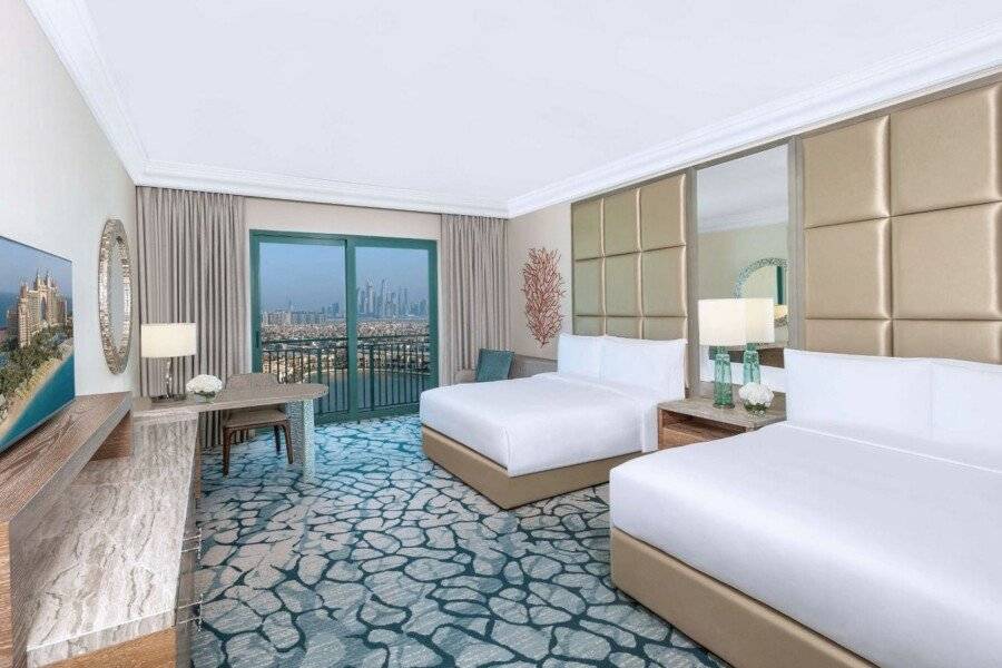 Atlantis, The Palm hotel bedroom,ocean view