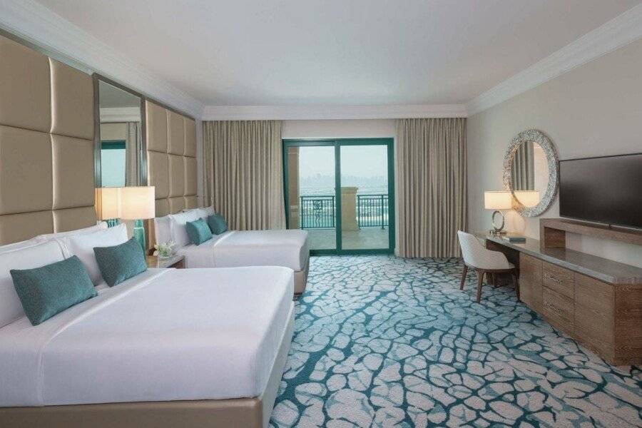 Atlantis, The Palm hotel bedroom,balcony,ocean view