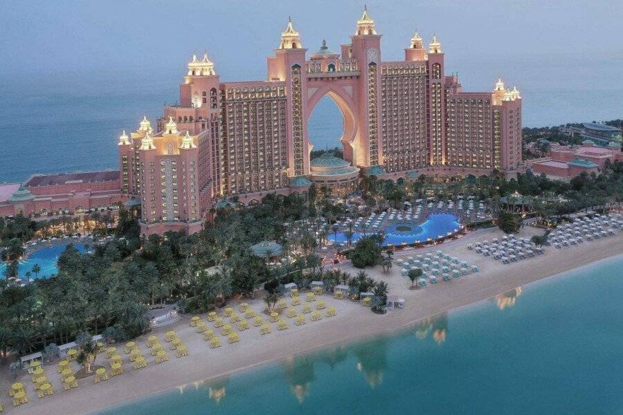 Atlantis, The Palm facade, beach, outdoor pool