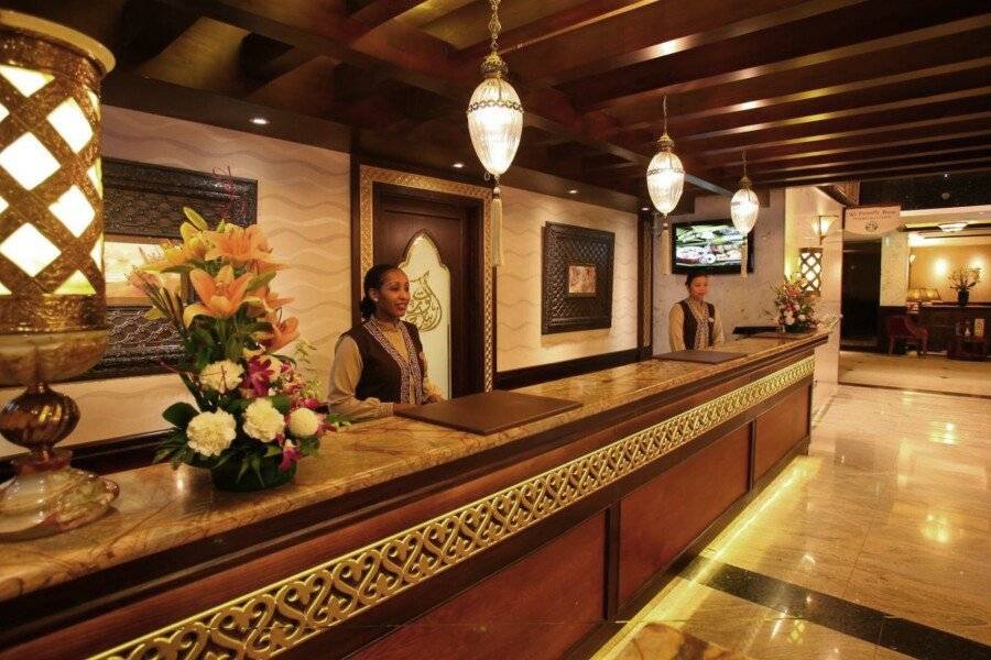 Arabian Courtyard Hotel & Spa lobby,front desk,