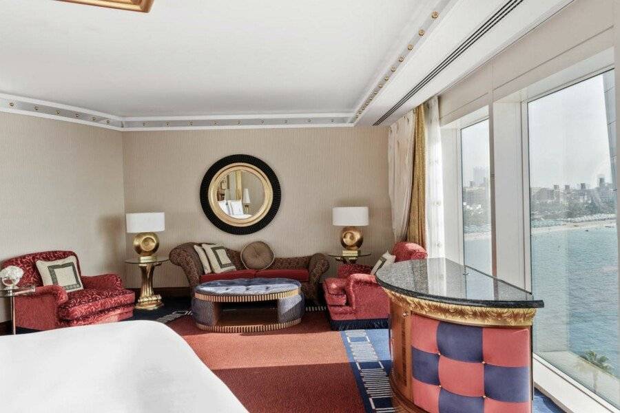 Jumeirah Burj Al Arab hotel bedroom,ocean view