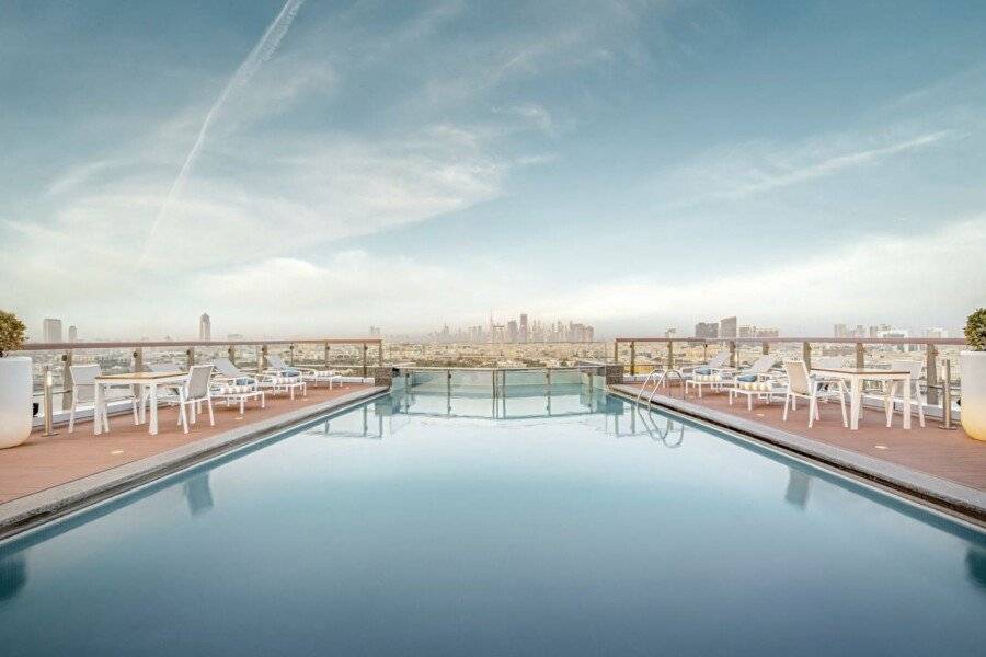 Golden Sands Boutique Hotel-Dubai Creek rooftop pool, outdoor pool, ocean view