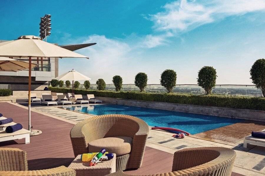 The Meydan Hotel rooftop pool,outdoor pool