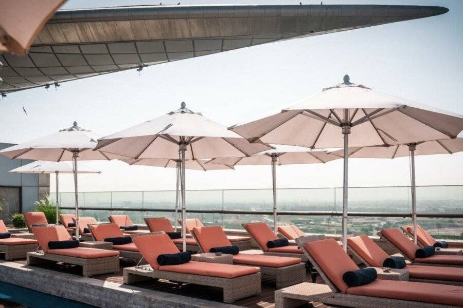 The Meydan Hotel rooftop pool