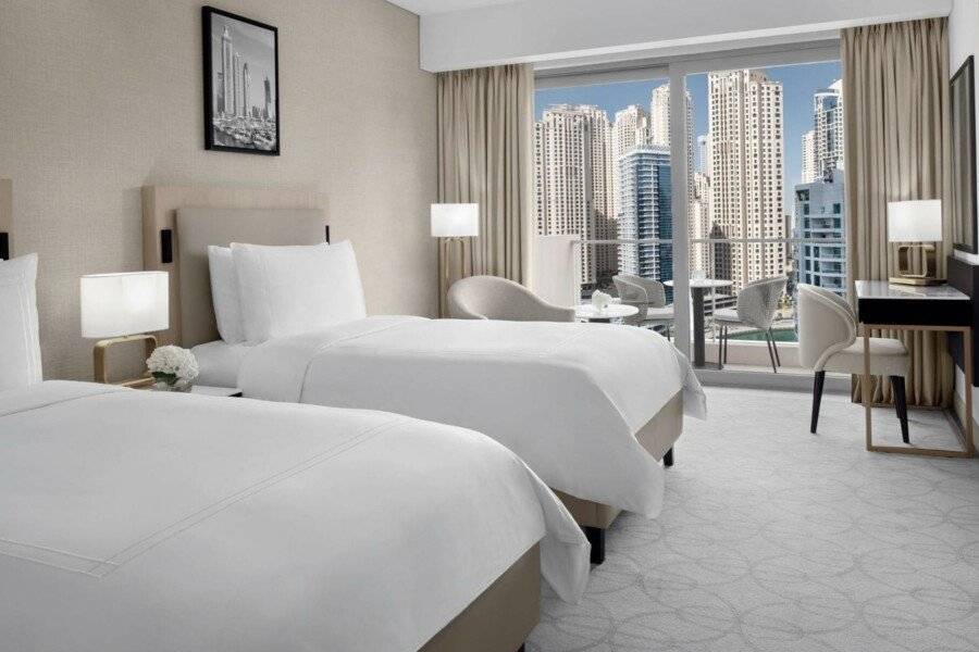 JW Marriott Hotel Dubai Marina hotel bedroom,ocean view