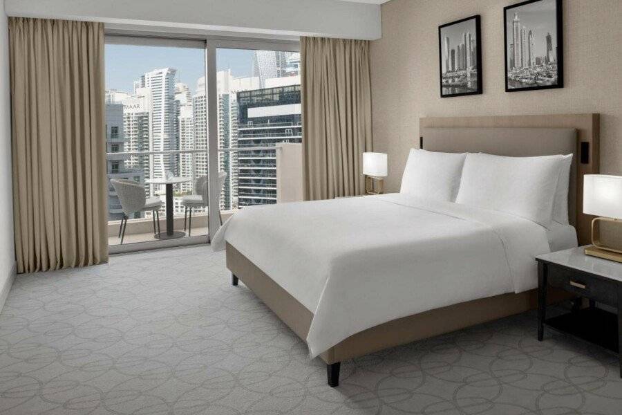 JW Marriott Hotel Dubai Marina hotel bedroom,balcony,ocean view