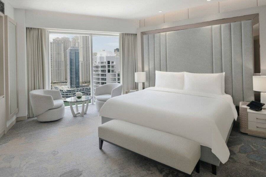 JW Marriott Hotel Dubai Marina hotel bedroom,ocean view