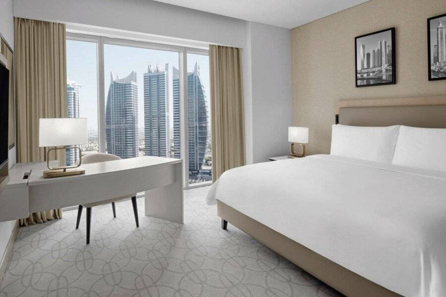 JW Marriott Hotel Dubai Marina hotel bedroom,ocean view