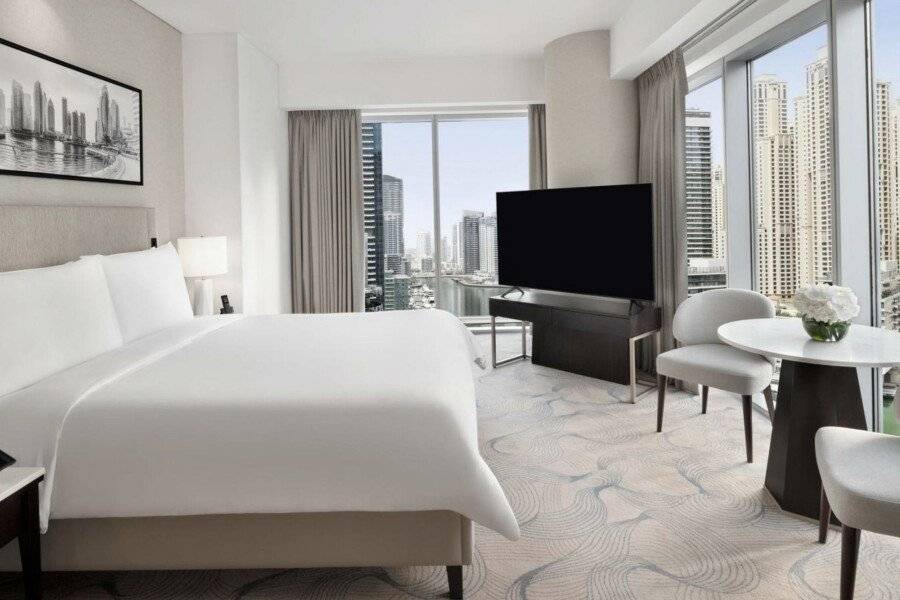 JW Marriott Hotel Dubai Marina hotel bedroom,ocean view