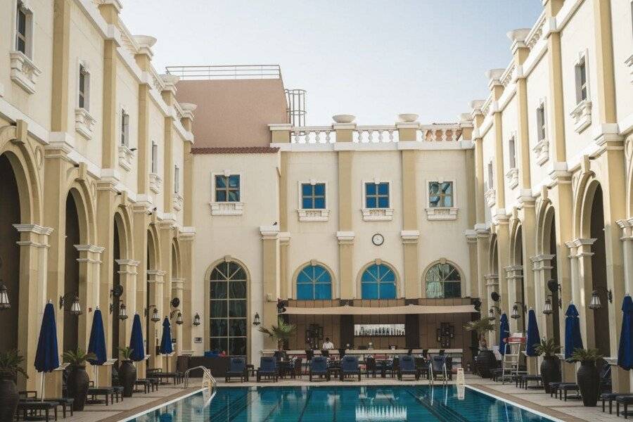 Oaks Ibn Battuta Gate facade, outdoor pool