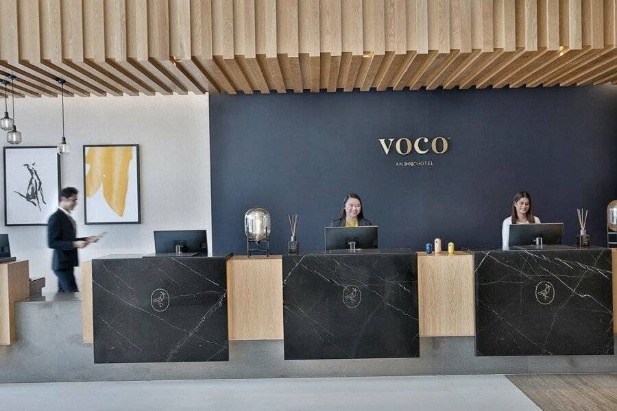 voco, an IHG Hotel front desk, lobby