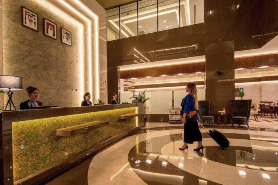 Golden Tulip Media Hotel lobby,front desk