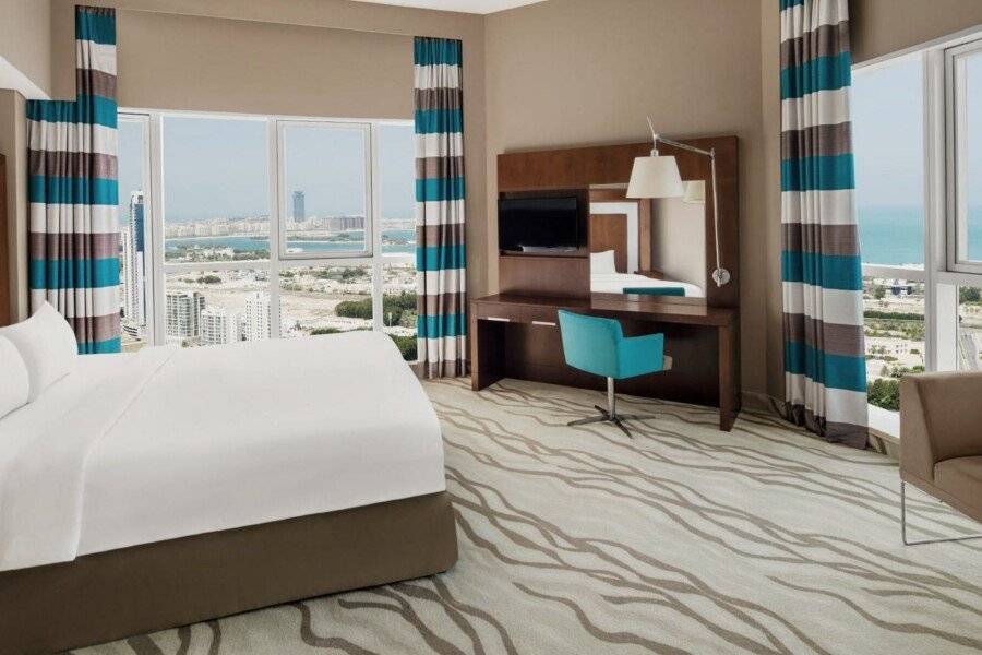 Novotel Al Barsha hotel bedroom,ocean view