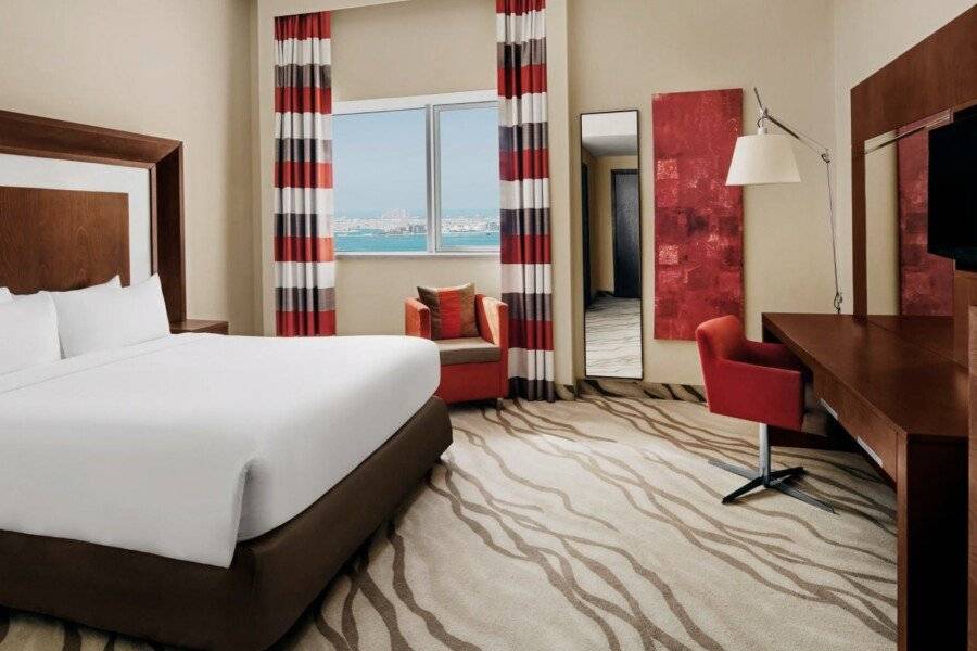 Novotel Al Barsha hotel bedroom,ocean view