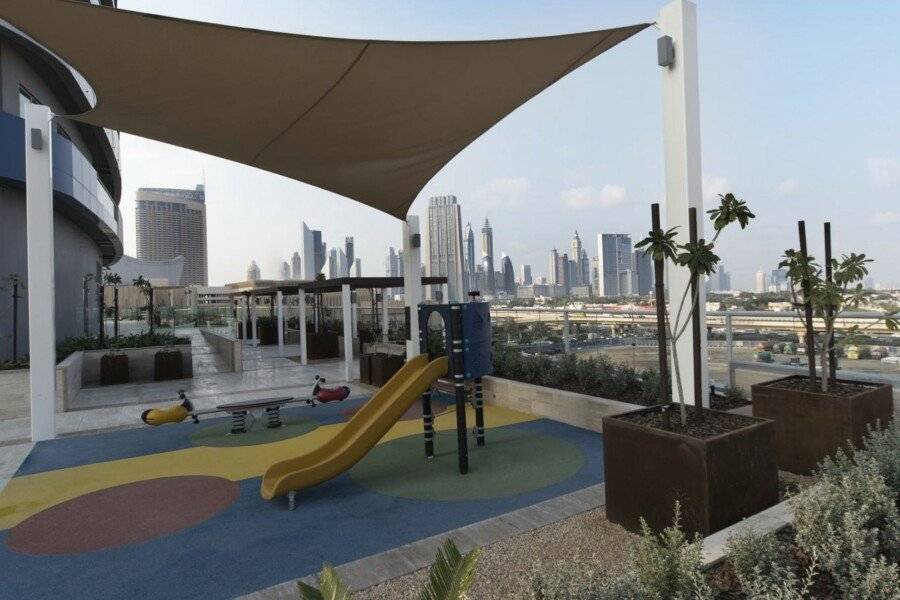 DAMAC Maison Mall Street kids play area, garden, ocean view