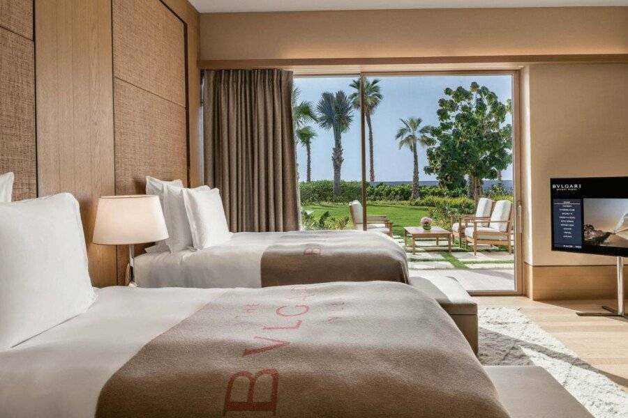 Bulgari Resort hotel bedroom,ocean view