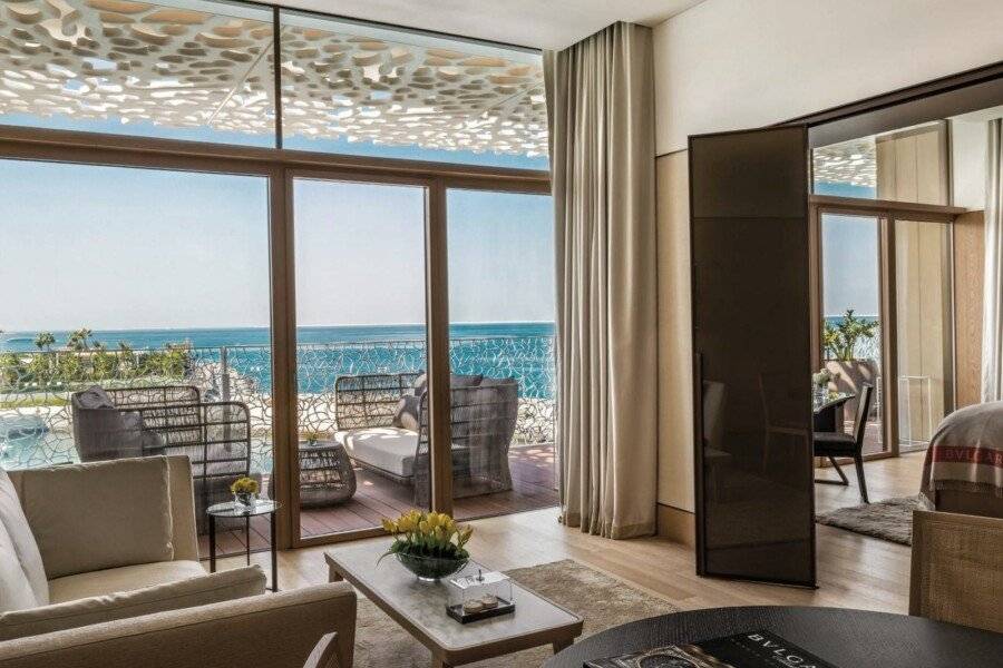 Bulgari Resort hotel bedroom,ocean view,balcony