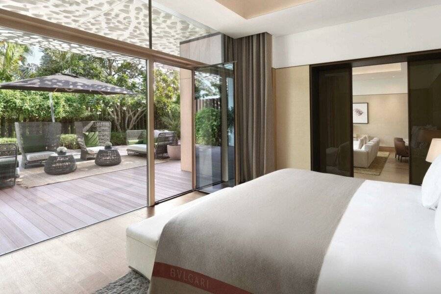 Bulgari Resort hotel bedroom,garden,balcony