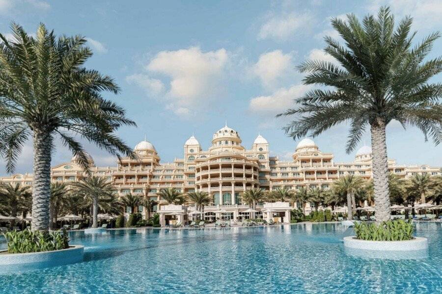 Raffles The Palm facade, outdoor pool