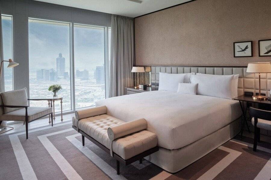 Waldorf Astoria International Financial Centre hotel bedroom,city view