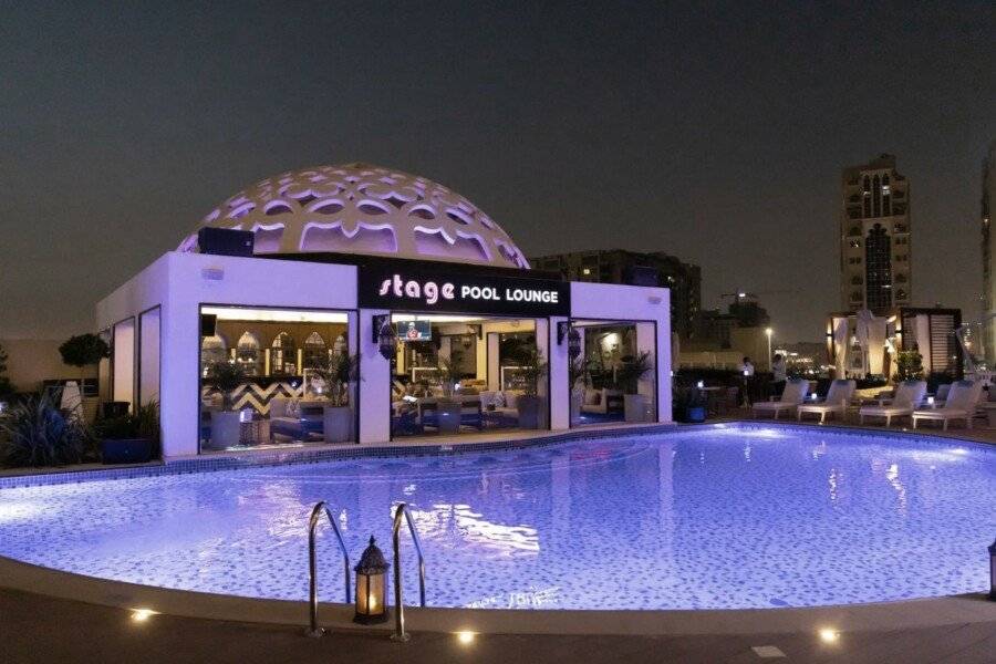 Barcelo Al Jaddaf rooftop pool,bar