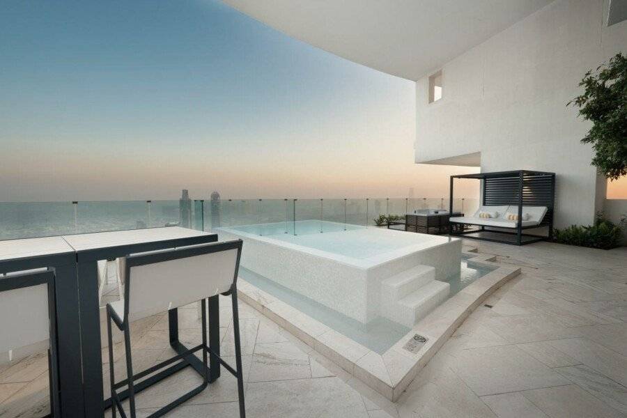 FIVE Jumeirah Village jacuzzi,ocean view