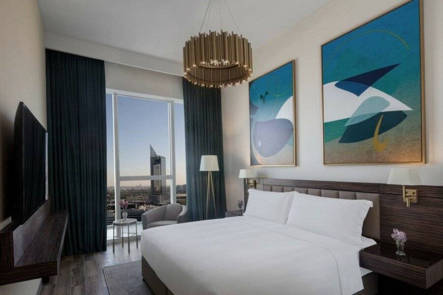 Avani Plus Palm View Dubai Hotel & Suites hotel bedroom,ocean view