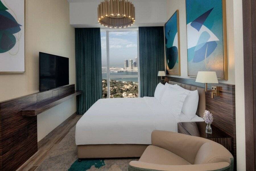 Avani Plus Palm View Dubai Hotel & Suites hotel bedroom,ocean view