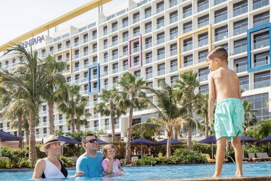 Centara Mirage Beach Resort outdoor pool,hotel facade