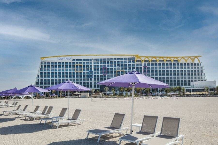 Centara Mirage Beach Resort facade, beach