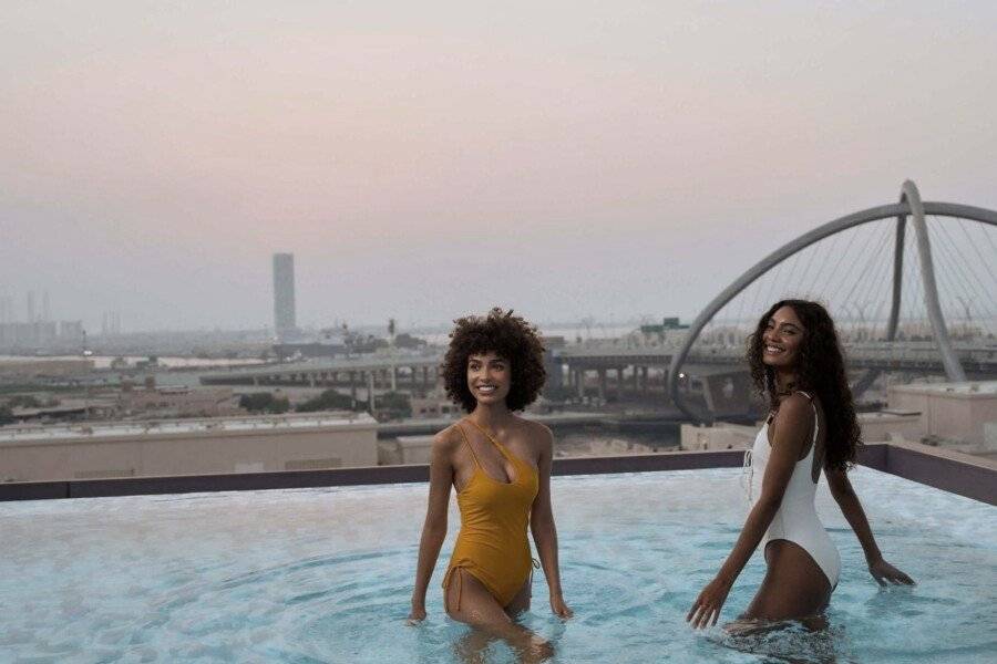 ibis Styles Dubai Deira rooftop pool,ocean view,