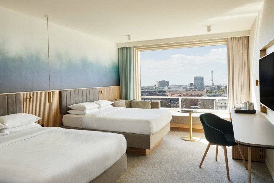 Copenhagen Marriott Hotel hotel bedroom, ocean view