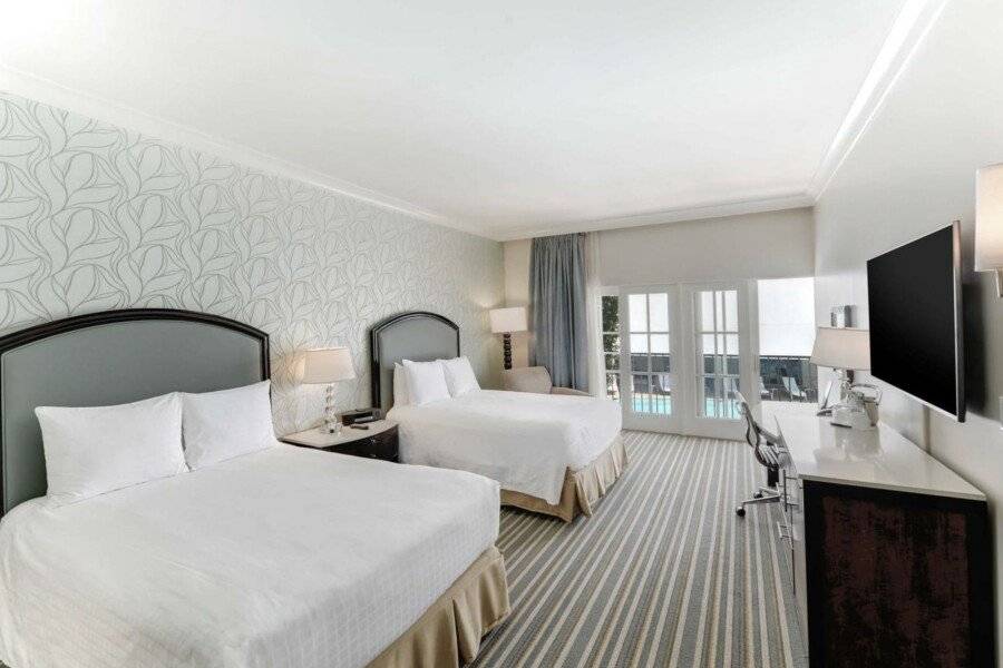 The Beverly Hilton hotel bedroom