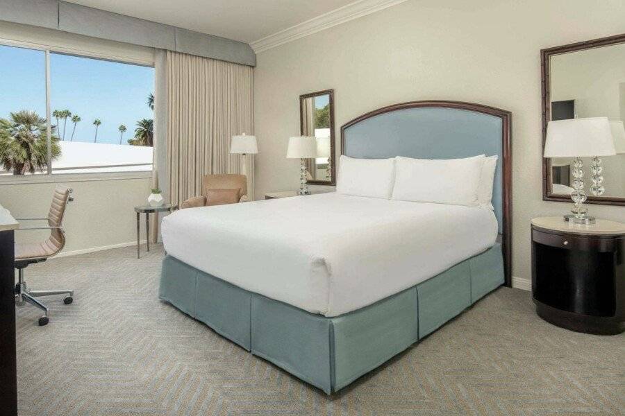 The Beverly Hilton hotel bedroom