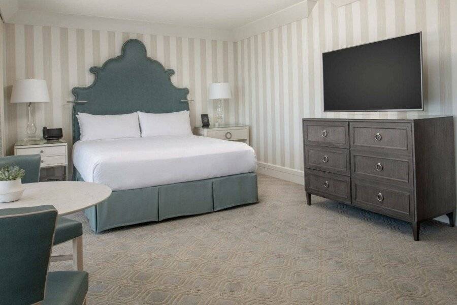 The Beverly Hilton hotel bedroom