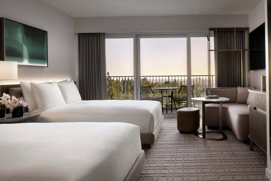 Fairmont Century Plaza hotel bedroom,balcony