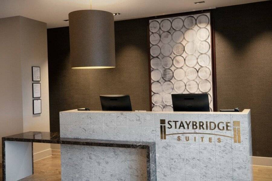 Staybridge Suites London Heathrow front desk, lobby, 