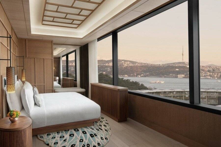 The Ritz-Carlton, Istanbul at the Bosphorus hotel bedroom,ocean view