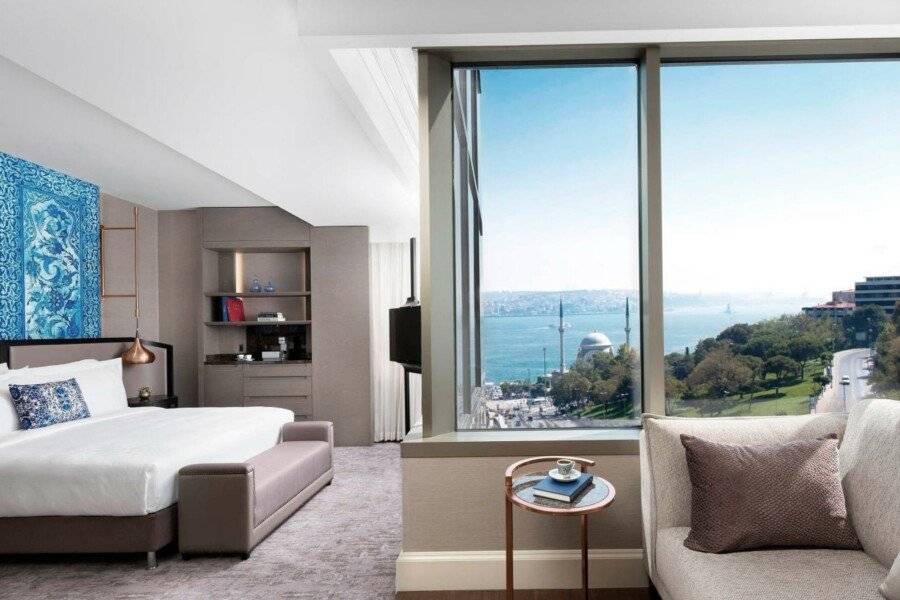 The Ritz-Carlton, Istanbul at the Bosphorus hotel bedroom,ocean view