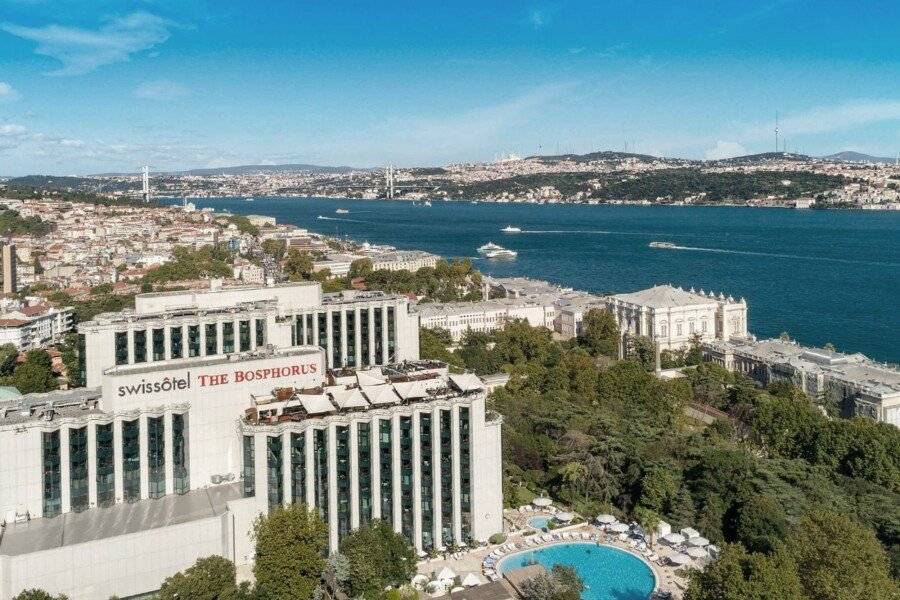 Swissotel The Bosphorus Istanbul facade,outdoor pool,ocean view