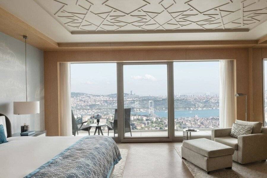 Raffles Istanbul hotel bedroom,ocean view