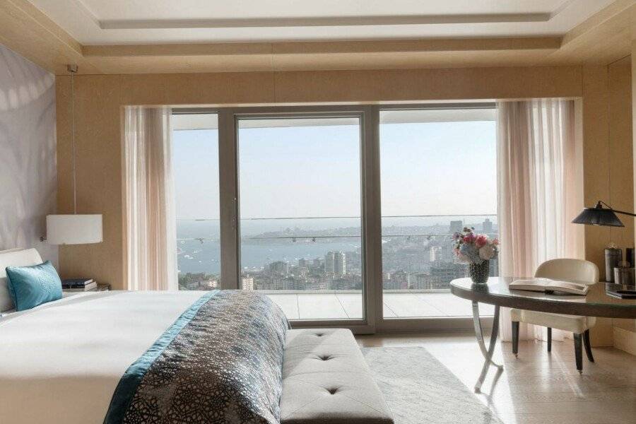 Raffles Istanbul hotel bedroom,ocean view