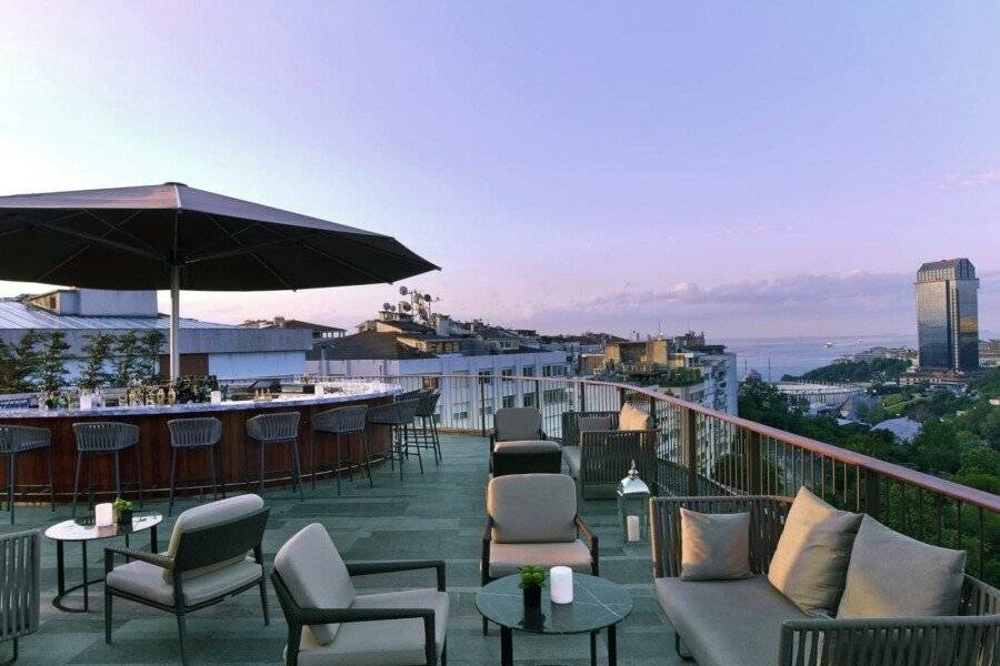 The St. Regis Istanbul rooftop pool,bar,ocean view